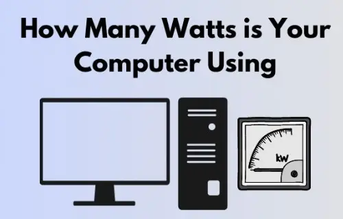 How Much Power Consumption of PC Components in Watts?